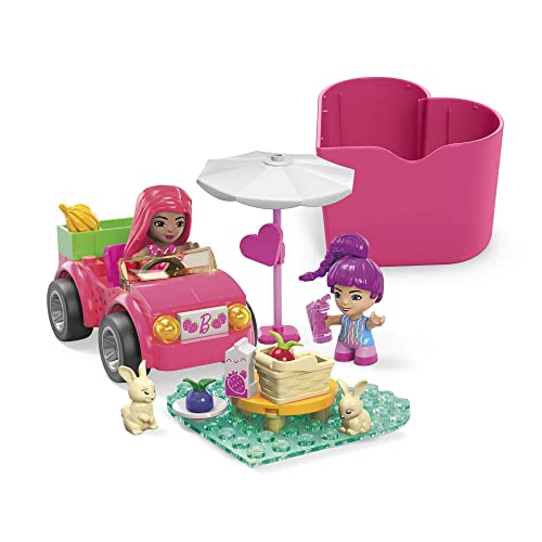 Mega Barbie Coffret de Construction Road Trip en Décapotable HKF90 pour Enfants A partir de 4 Ans - 60 Briques et Access