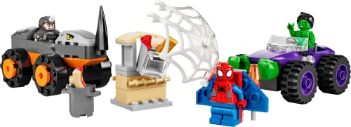 LEGO 10782 Marvel Spidey et Ses Amis Extraordinaires Le Combat des Camions, Pour Enfants +4 Ans, Jouet Éducatif et Amusa