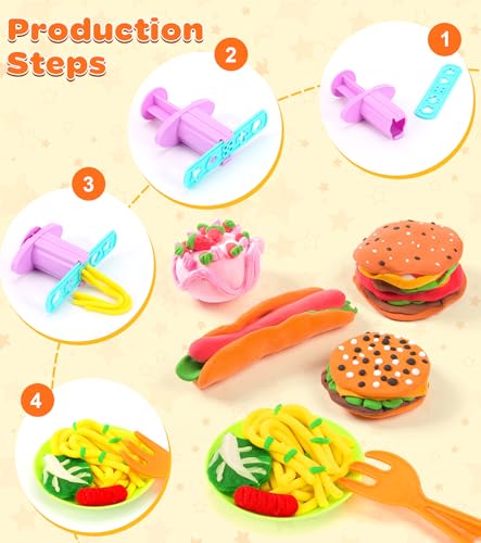Pâte à_modeler Ophy 48 pièces enfant_models_jeux_cadeaux_filles_garçons_pâte_artisanat