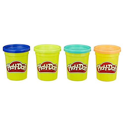 Play-Doh Pack de 4 Pots de Pâte à Modeler 112 g Couleurs Nature Loisirs Créatifs pour Enfants Filles et Garçons Activité