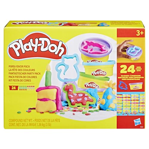Play-Doh Pâte à Modeler - Jeux Créatifs pour Enfants 3-8 Ans, 24 Pots de 56 g en 6 Couleurs - Idée Cadeau Anniversaire