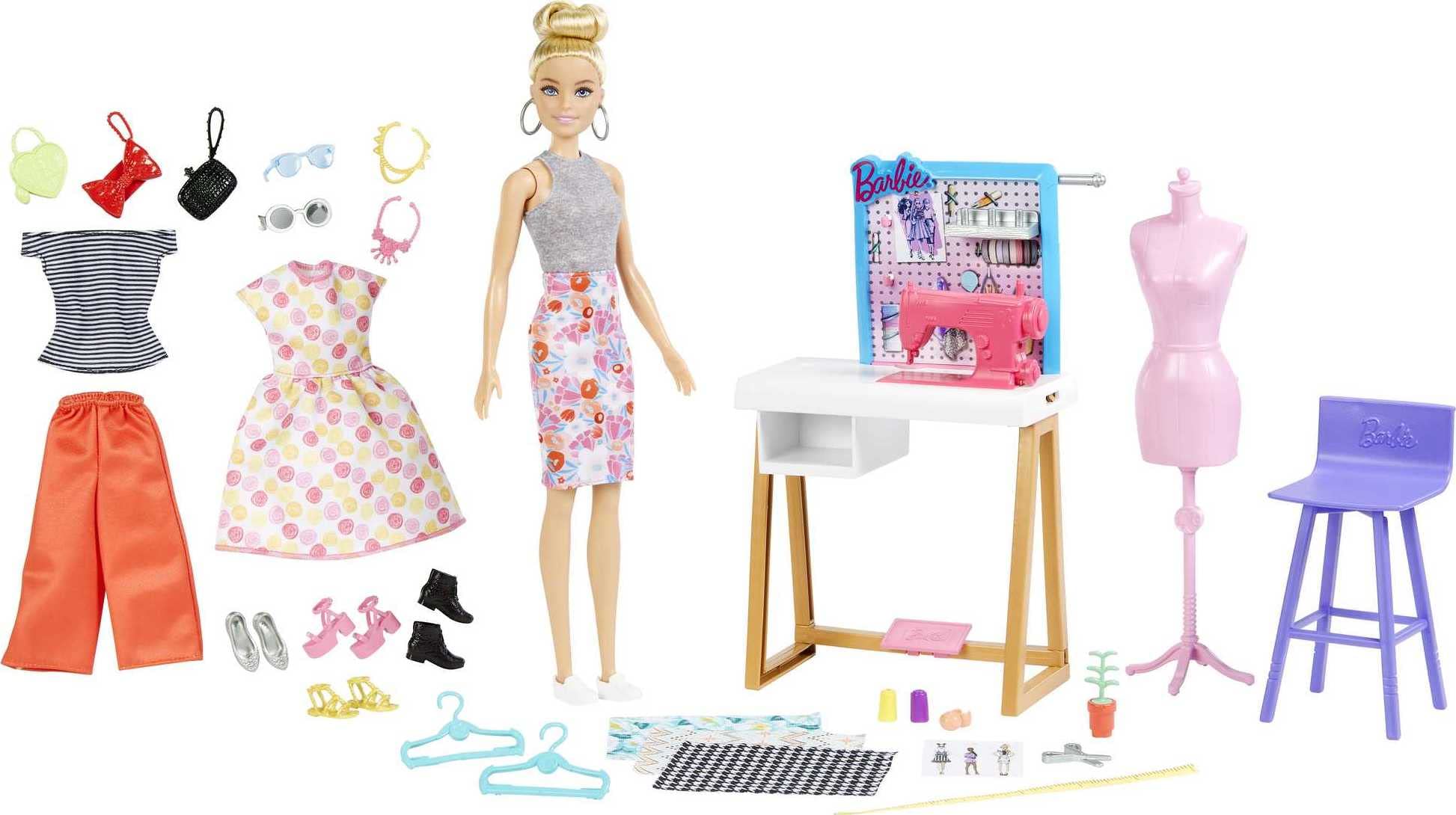 Barbie Metiers Studio Création Mode Coffret Exclusivité sur Amazon