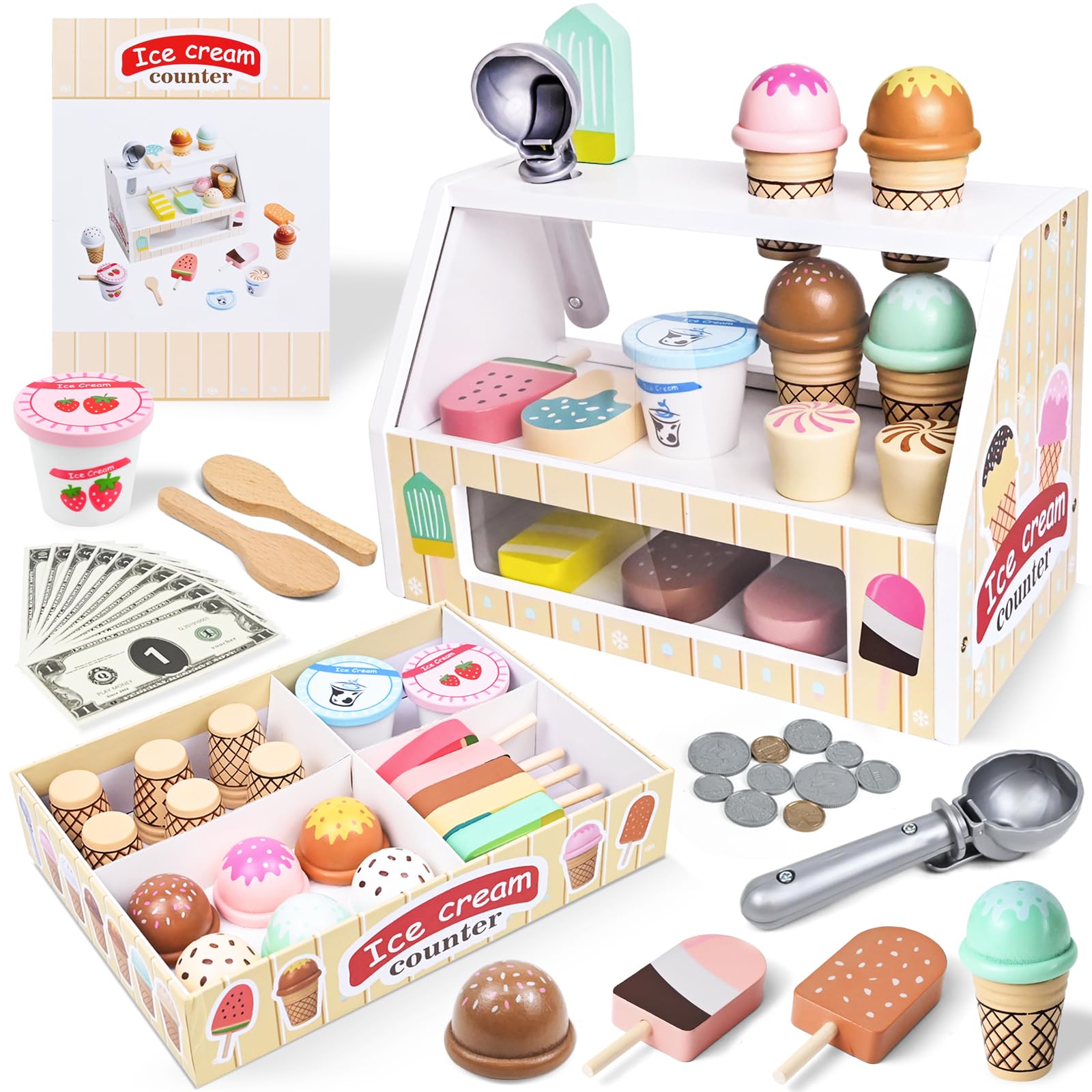 Glacière Jouet Ulikey pour Enfant avec Stand et Menu Éducatif Montessori
