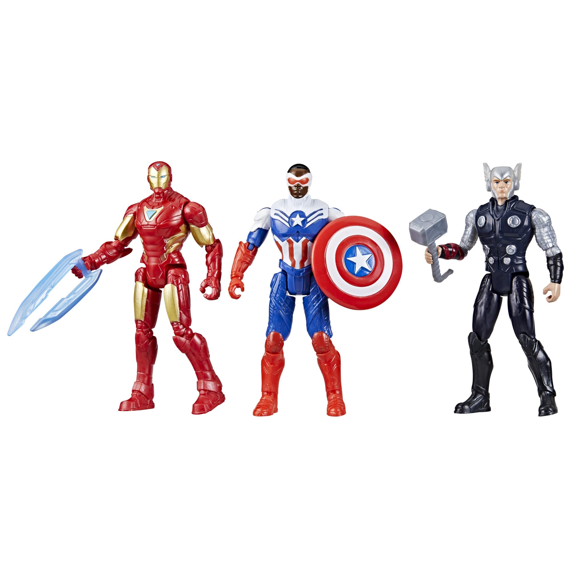 Avengers Epic Hero Series Jouets de Super-héros Pack Cadeau Équipe Figurines 10 cm Enfants Jouets Scenes Familiales